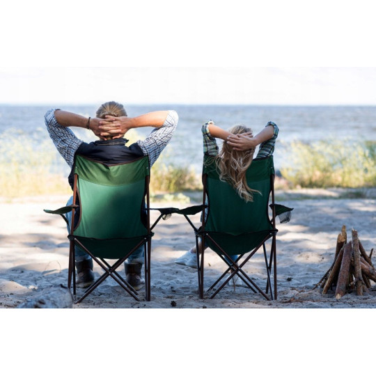 Scaun de camping de culoare verde