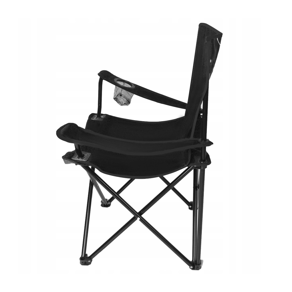 Scaune de camping de culoare neagră