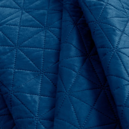 Pătura de pat de lux din catifea LAILA, albastru închis, 170x270