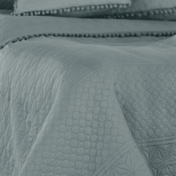 Pătură de pat luxoasă MEADORE de culoare gri, 200x220