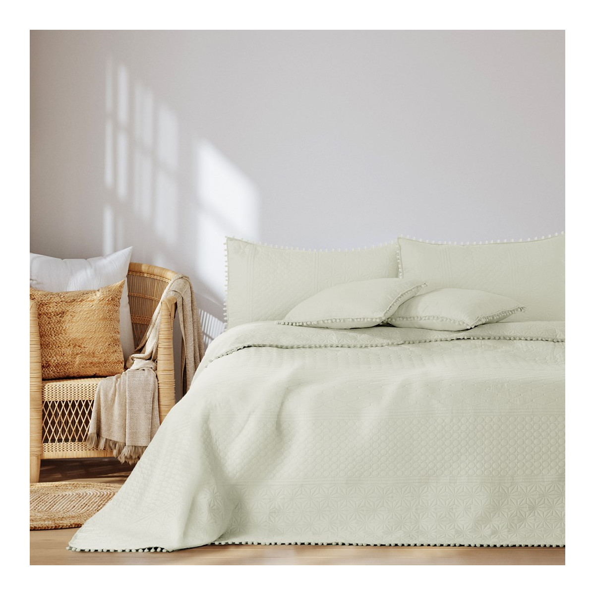 Preșul MEADORE de culoare crem, 260x280