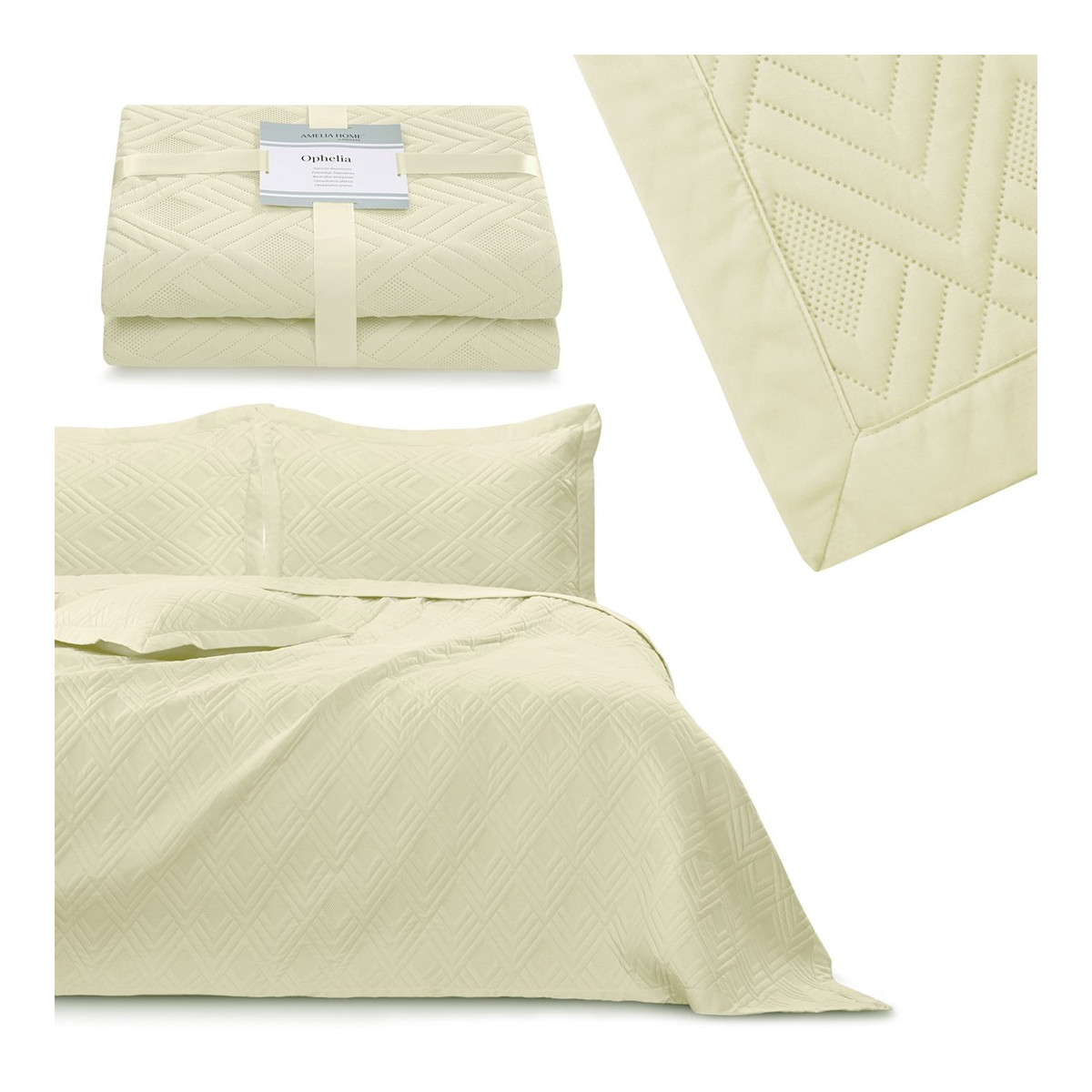 Poezie clasică pentru pat OPHELIA, culoare bej, 170x210