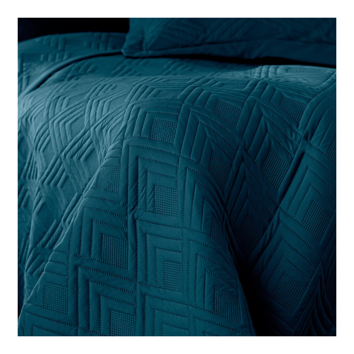 Pătură de pat OPHELIA, culoare albastru marin din microfibră, 170x210