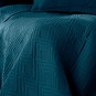 Pătură de pat OPHELIA, culoare albastru marin din microfibră, 170x210