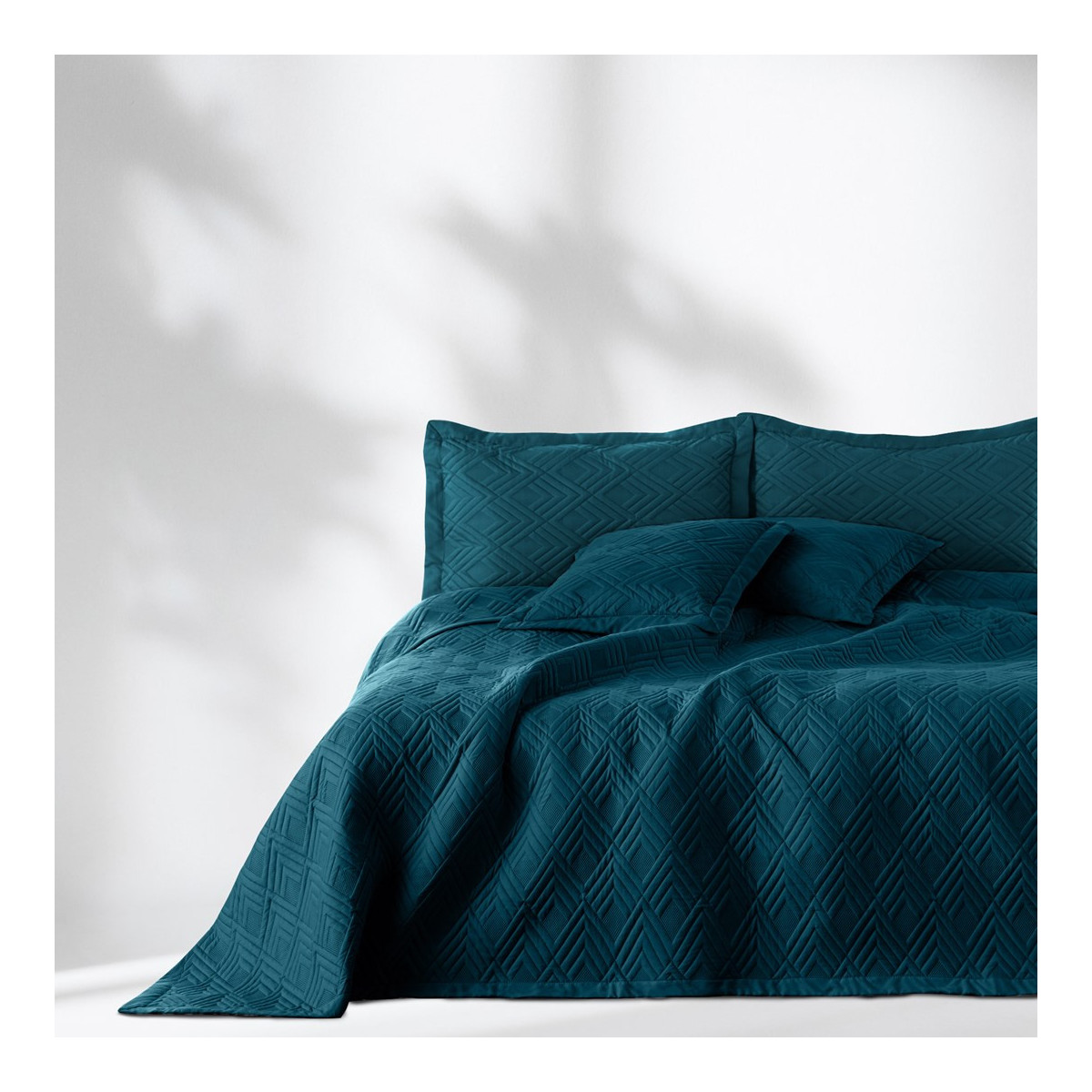 Pătură de pat OPHELIA, culoare albastru marin din microfibră, 170x210