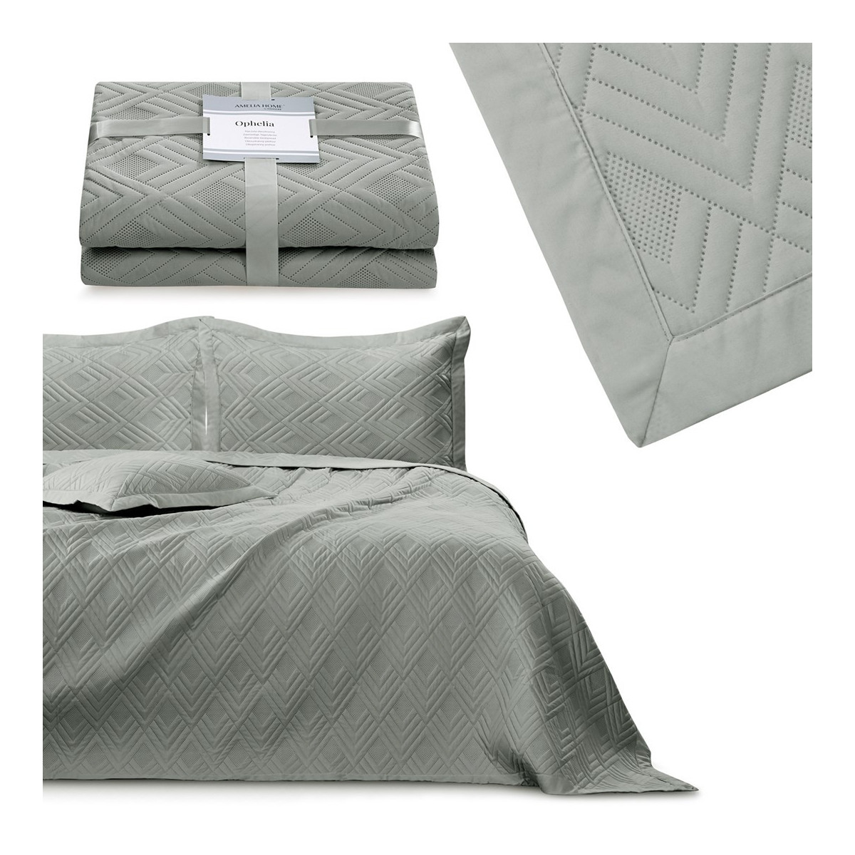 Președinte gri reversibil cu dimensiunea de 200x220