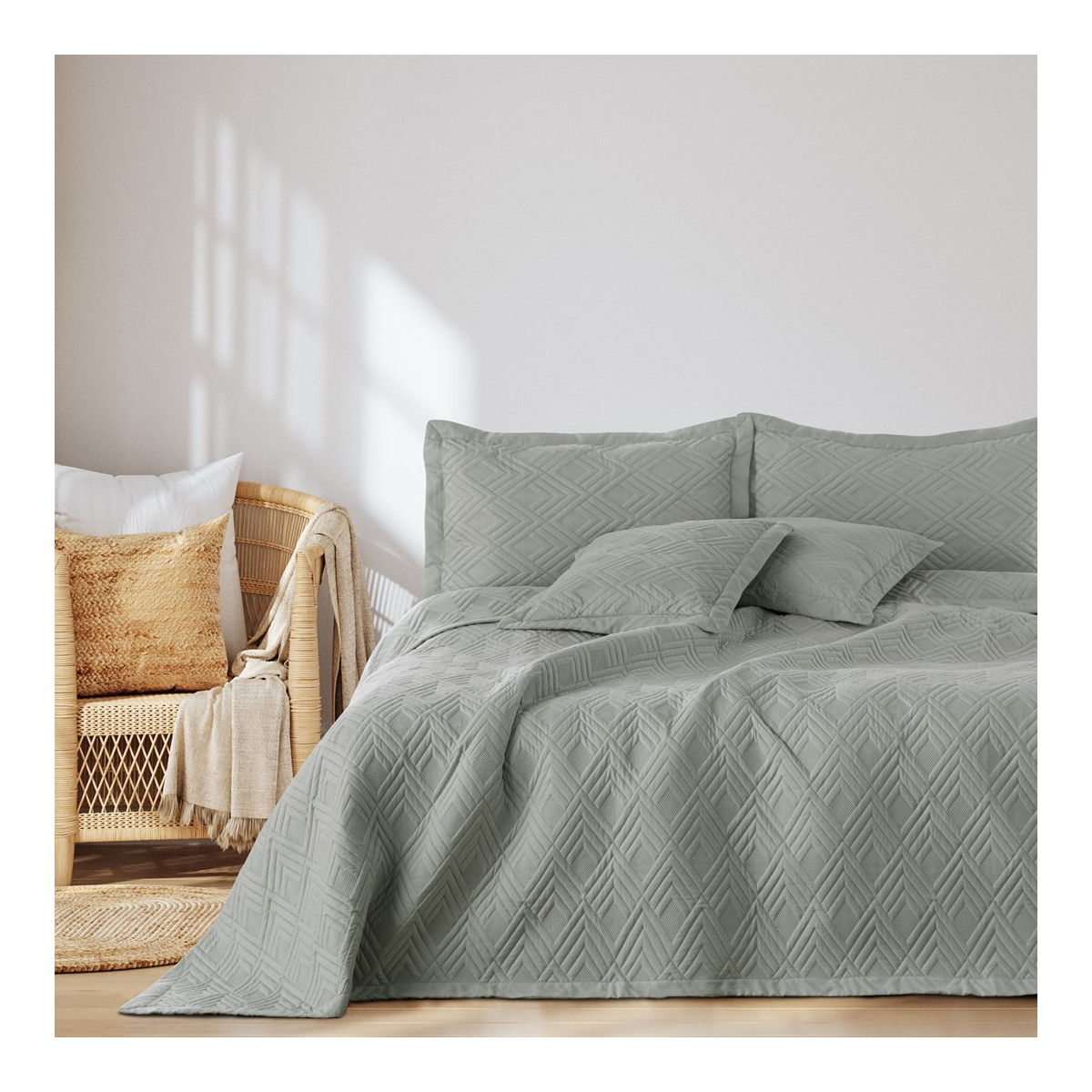 Președinte gri reversibil cu dimensiunea de 200x220