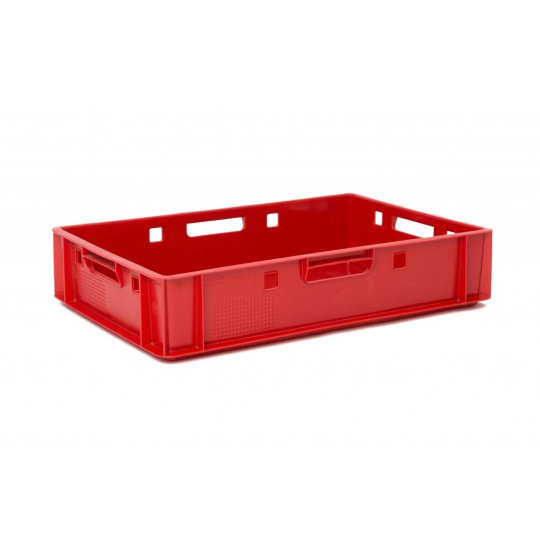 Cutie de plastic pentru carne de culoare roșie E1