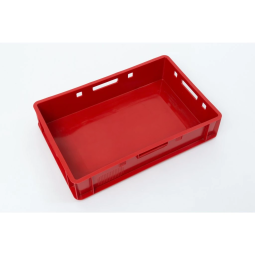 Cutie de plastic pentru carne de culoare roșie E1