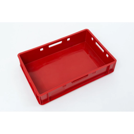 Cutie de plastic pentru carne de culoare roșie E1