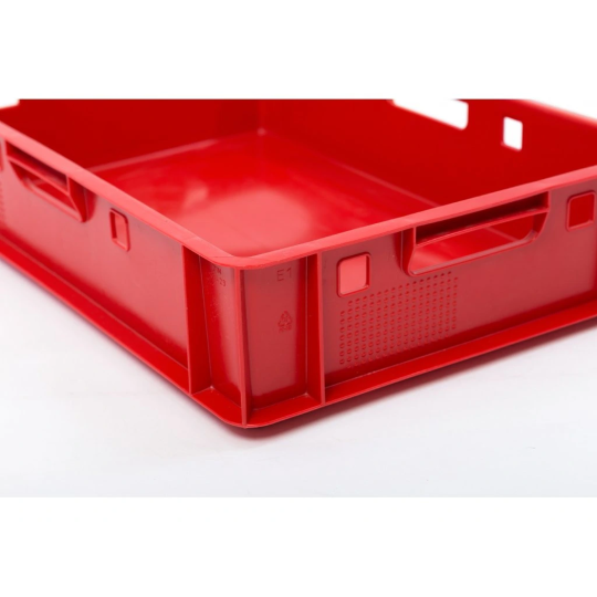 Cutie de plastic pentru carne de culoare roșie E1