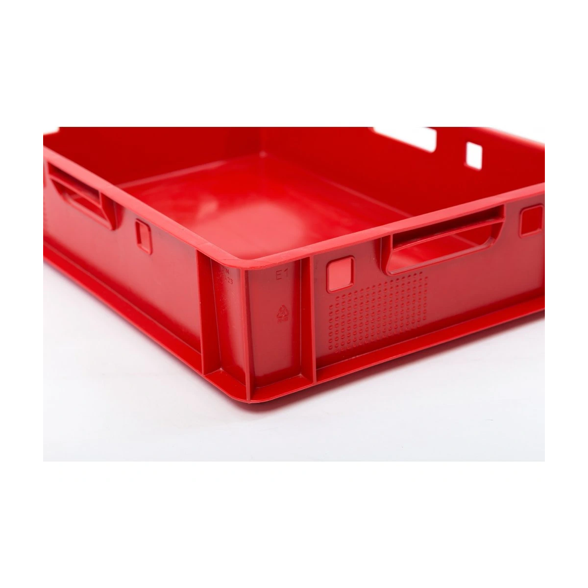 Cutie de plastic pentru carne de culoare roșie E1