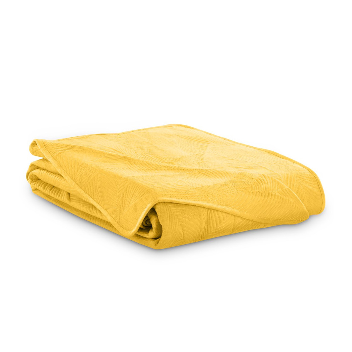 Modernă cuvertură pentru pat PALSHA, de culoare galbenă, cu dimensiunea de 200x220.
