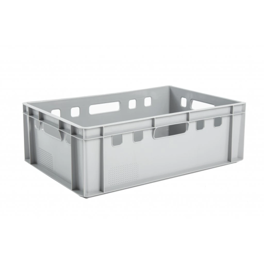 Plastica de transport E2 pentru carne de culoare gri