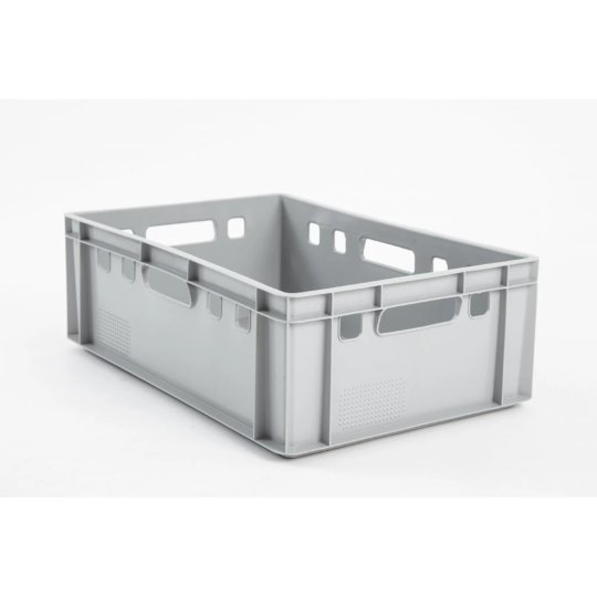 Plastica de transport E2 pentru carne de culoare gri