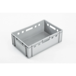 Plastica de transport E2 pentru carne de culoare gri