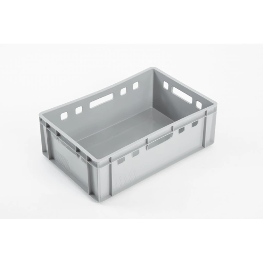 Plastica de transport E2 pentru carne de culoare gri