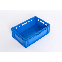 E2 cutie din plastic pentru carne de culoare albastră