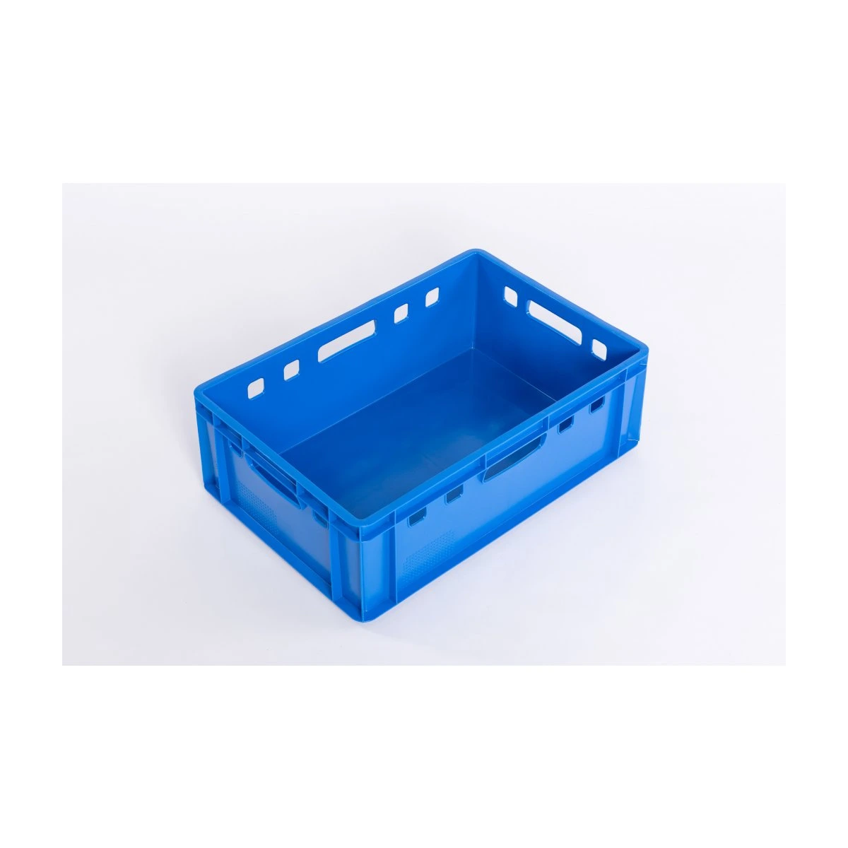 E2 cutie din plastic pentru carne de culoare albastră