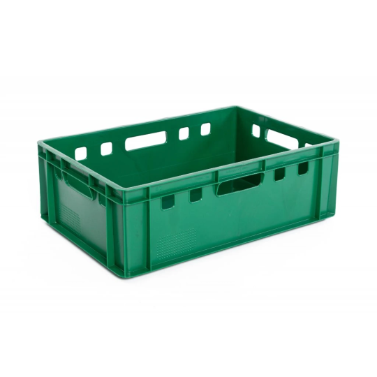 Cutie de transport din plastic E2 de calitate, de culoare verde
