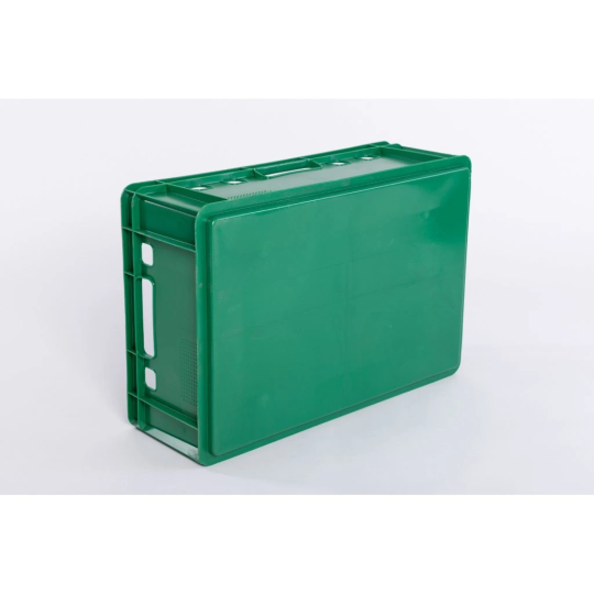 Cutie de transport din plastic E2 de calitate, de culoare verde
