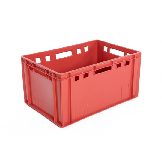 Cutii de transport din plastic pentru carne de culoare roșie E3