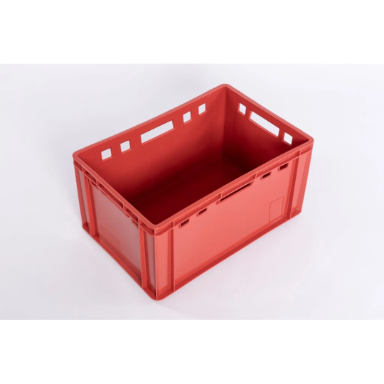 Cutii de transport din plastic pentru carne de culoare roșie E3
