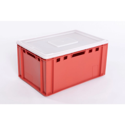 Cutii de transport din plastic pentru carne de culoare roșie E3