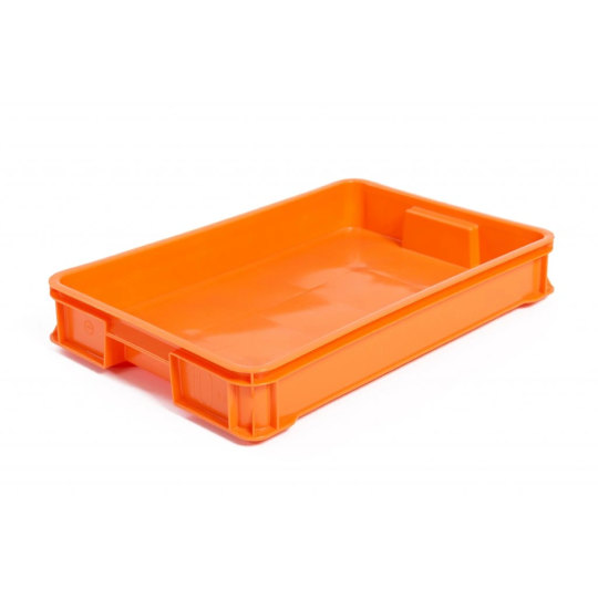 Cutie de patiserie joasă de culoare portocalie 600x400x95