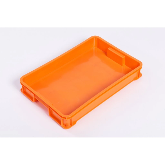 Cutie de patiserie joasă de culoare portocalie 600x400x95