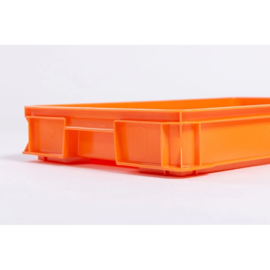 Cutie de patiserie joasă de culoare portocalie 600x400x95