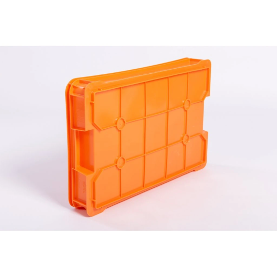 Cutie de patiserie joasă de culoare portocalie 600x400x95