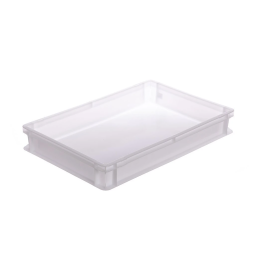 Cutii de patiserie din plastic, culoare albă 600x400x70