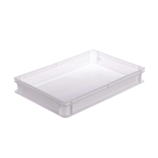 Cutii de patiserie din plastic, culoare albă 600x400x70