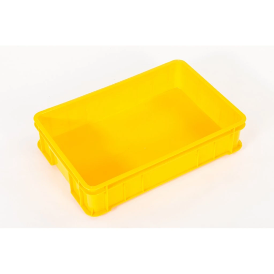 Prezentare din plastic pentru patiserie de culoare galbenă B135 F