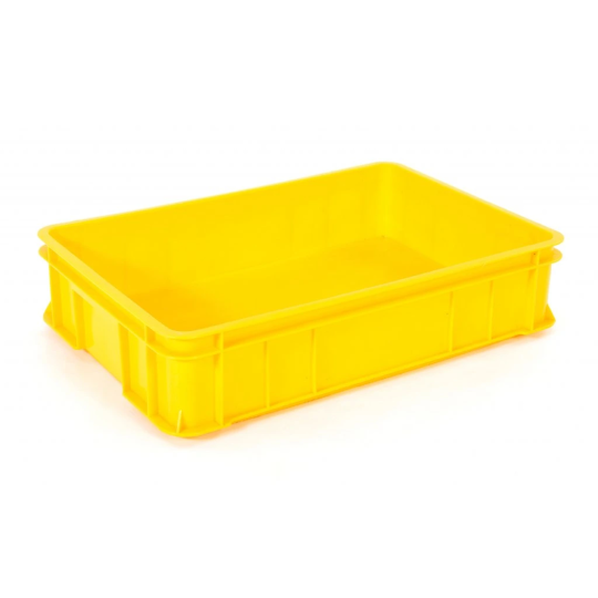 Prezentare din plastic pentru patiserie de culoare galbenă B135 F