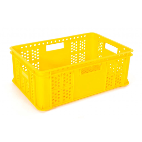 Cutie din plastic pentru produse de panificație de culoare galbenă B220