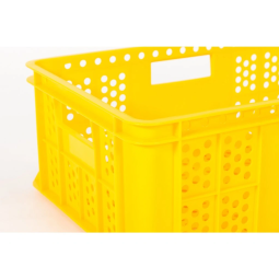 Cutie din plastic pentru produse de panificație de culoare galbenă B220