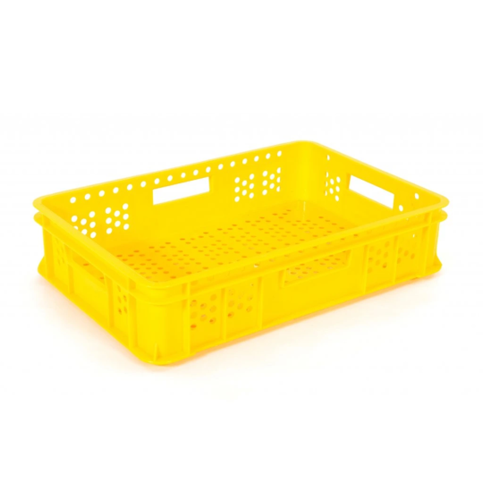 Cutia galbenă din plastic pentru produse de panificație B135