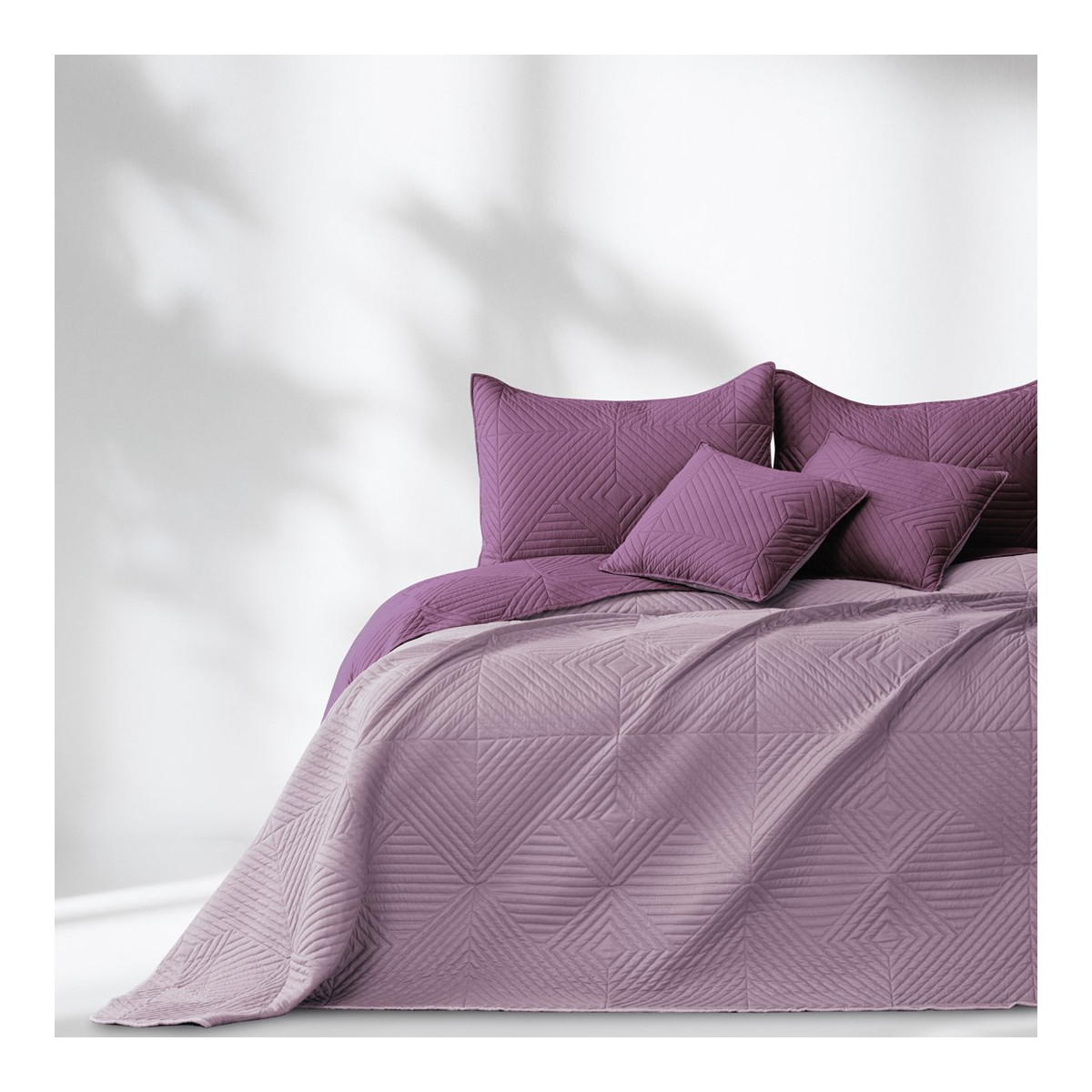 Plapum pentru pat SOFTA, culoare violet / roz, 170x270