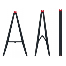 Culoar de construcție pliabil negru 580x50x793