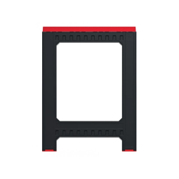 Culoar de construcție pliabil negru 580x50x793