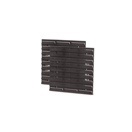 Panou de montare pentru perete 386x18x390 negru 2buc.