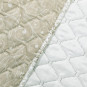Pătură reversibilă originală pentru pat, ALHAMBRA, bej cu imprimeu 170x210