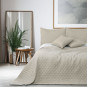 Pătură reversibilă originală pentru pat, ALHAMBRA, bej cu imprimeu 170x210