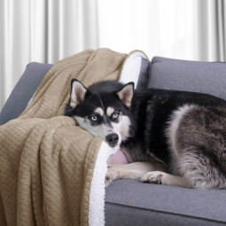 Fețe de pernă reversibile de culoare albă cu frunze 140x200 cm