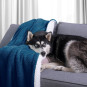 Cearceafuri reversible albe cu frunze 140x200 cm