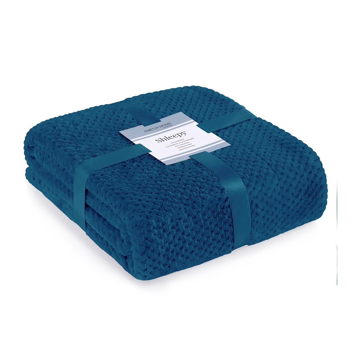 Pătură de pat reversibilă de culoare albă cu frunze 140x200 cm
