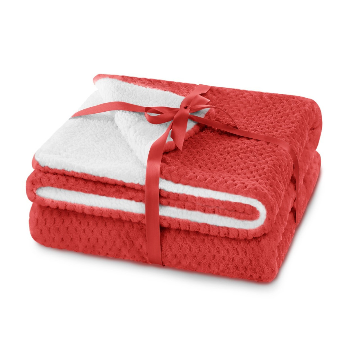 Împachetare de pat reversibilă albă cu frunze 140x200 cm