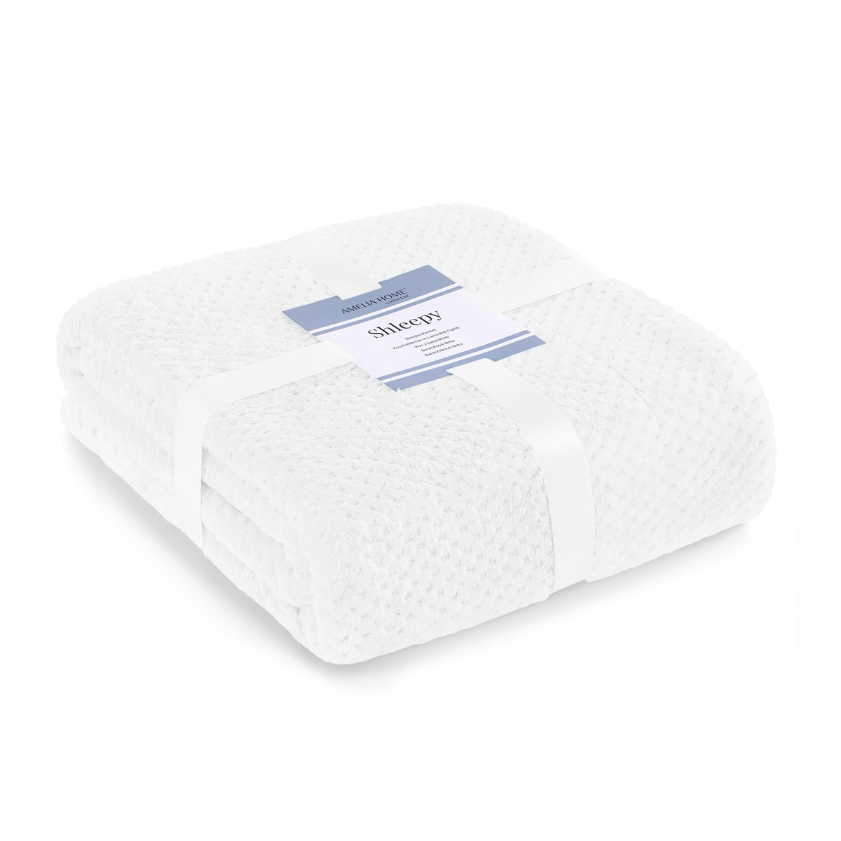 Fețe de pernă reversibile de culoare albă cu frunze 140x200 cm